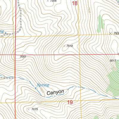 US Forest Service - Topo Double Spring, NV FSTopo Legacy digital map
