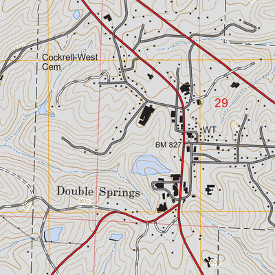 US Forest Service - Topo Double Springs, AL FSTopo Legacy digital map