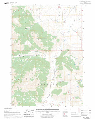US Forest Service - Topo Doublespring, ID FSTopo Legacy digital map