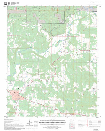 US Forest Service - Topo Dover, AR FSTopo Legacy digital map