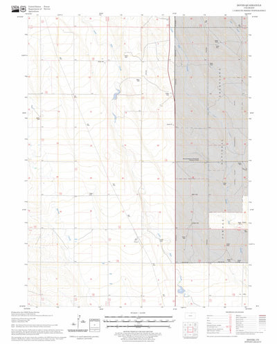 US Forest Service - Topo Dover, CO FSTopo Legacy digital map