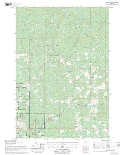 US Forest Service - Topo Dovre Peak, OR FSTopo Legacy digital map