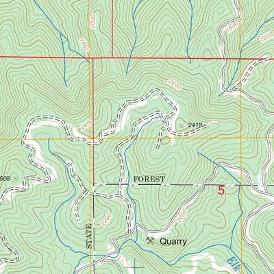 US Forest Service - Topo Dovre Peak, OR FSTopo Legacy digital map