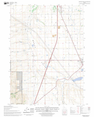 US Forest Service - Topo Downey West, ID FSTopo Legacy digital map