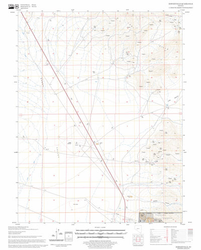 US Forest Service - Topo Downeyville, NV FSTopo Legacy digital map