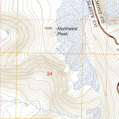 US Forest Service - Topo Downs Mountain, WY FSTopo Legacy digital map