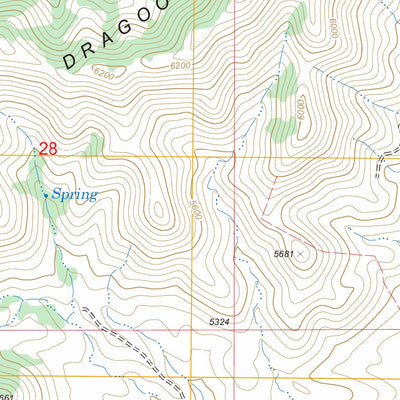US Forest Service - Topo Dragoon, AZ FSTopo Legacy digital map