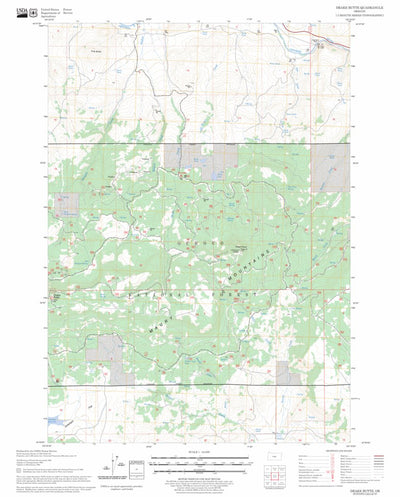 US Forest Service - Topo Drake Butte, OR FSTopo Legacy digital map