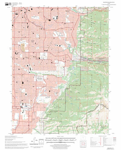 US Forest Service - Topo Draper, UT FSTopo Legacy digital map