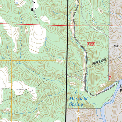 US Forest Service - Topo Drew, MO FSTopo Legacy digital map
