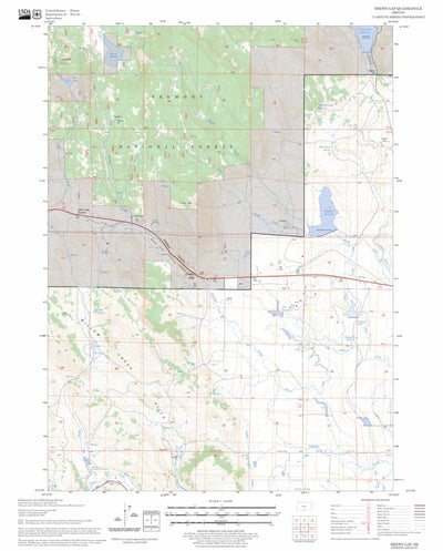 US Forest Service - Topo Drews Gap, OR FSTopo Legacy digital map