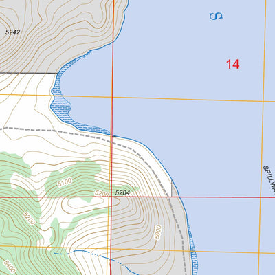US Forest Service - Topo Drews Reservoir, OR FSTopo Legacy digital map