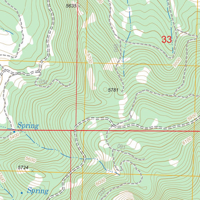 US Forest Service - Topo Drews Reservoir, OR FSTopo Legacy digital map