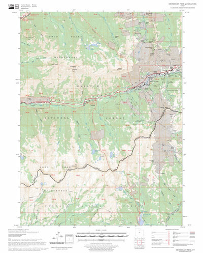 US Forest Service - Topo Dromedary Peak, UT FSTopo Legacy digital map