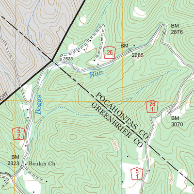 US Forest Service - Topo Droop, WV FSTopo Legacy digital map