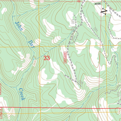 US Forest Service - Topo Drumhill Ridge, OR FSTopo Legacy digital map