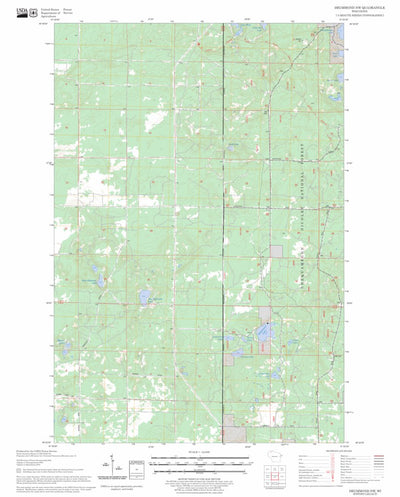 US Forest Service - Topo Drummond NW, WI FSTopo Legacy digital map