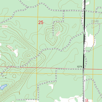 US Forest Service - Topo Drummond NW, WI FSTopo Legacy digital map
