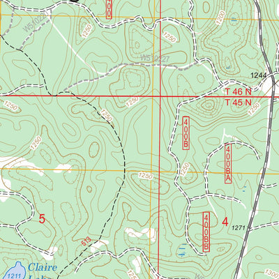 US Forest Service - Topo Drummond NW, WI FSTopo Legacy digital map