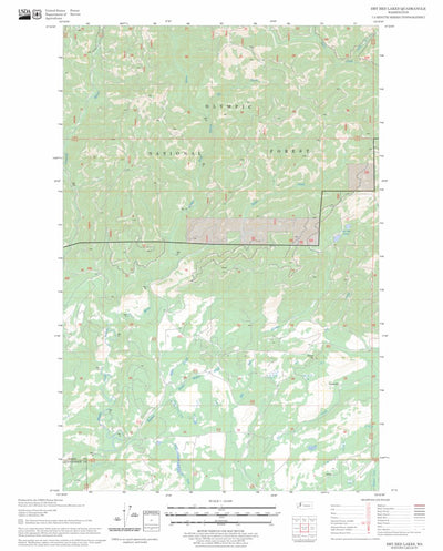 US Forest Service - Topo Dry Bed Lakes, WA FSTopo Legacy digital map