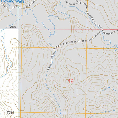 US Forest Service - Topo Dry Bullion Creek, ND FSTopo Legacy digital map