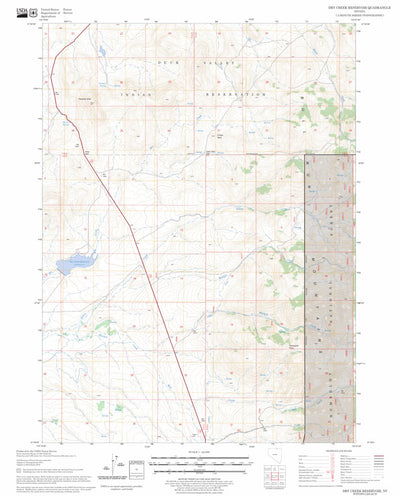 US Forest Service - Topo Dry Creek Reservoir, NV FSTopo Legacy digital map