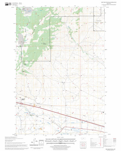 US Forest Service - Topo Dry Mountain, MT FSTopo Legacy digital map