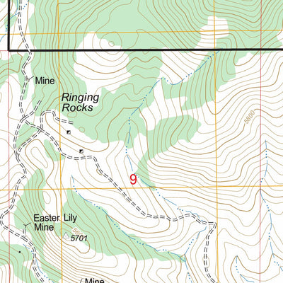 US Forest Service - Topo Dry Mountain, MT FSTopo Legacy digital map