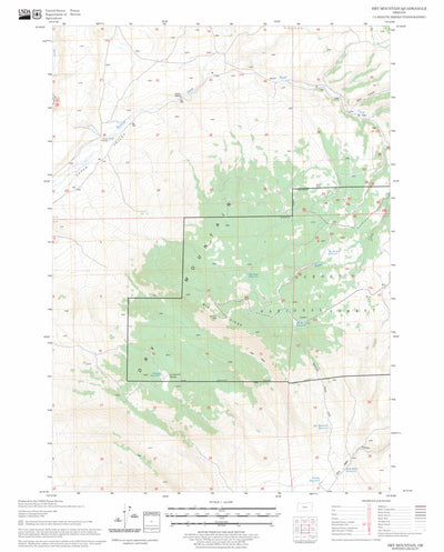US Forest Service - Topo Dry Mountain, OR FSTopo Legacy digital map