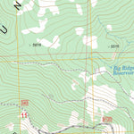 US Forest Service - Topo Dry Mountain, OR FSTopo Legacy digital map