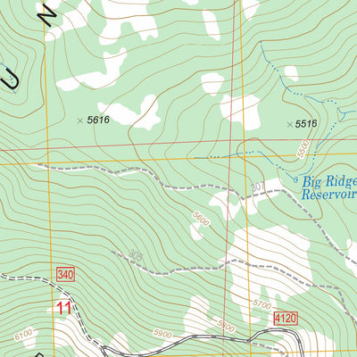 US Forest Service - Topo Dry Mountain, OR FSTopo Legacy digital map