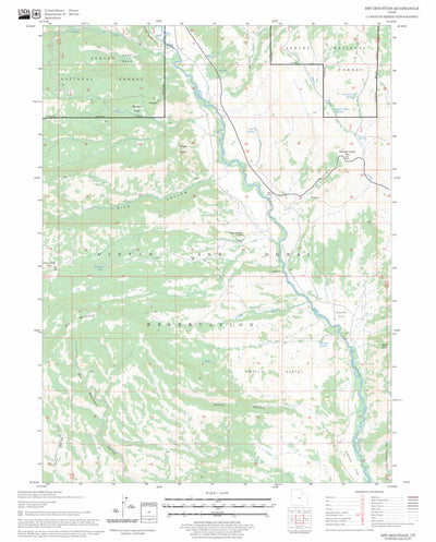 US Forest Service - Topo Dry Mountain, UT FSTopo Legacy digital map