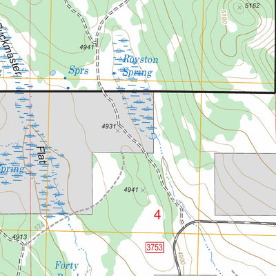 US Forest Service - Topo Dry Prairie, OR FSTopo Legacy digital map