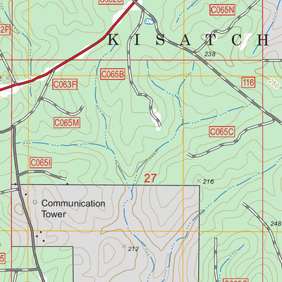 US Forest Service - Topo Dry Prong, LA FSTopo Legacy digital map