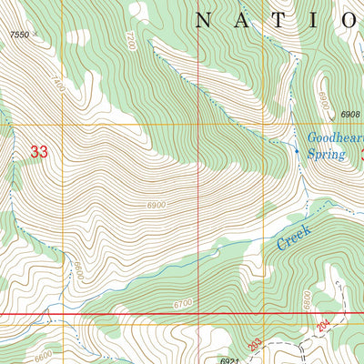 US Forest Service - Topo Dry Valley, ID FSTopo Legacy digital map
