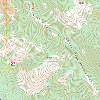 US Forest Service - Topo Dry Valley, ID FSTopo Legacy digital map