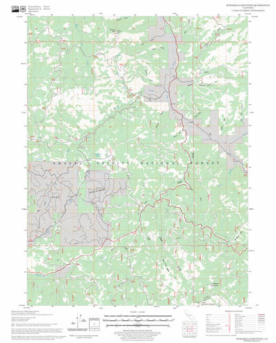 US Forest Service - Topo Dubakella Mountain, CA FSTopo Legacy digital map