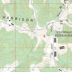 US Forest Service - Topo Dubois, IN FSTopo Legacy digital map
