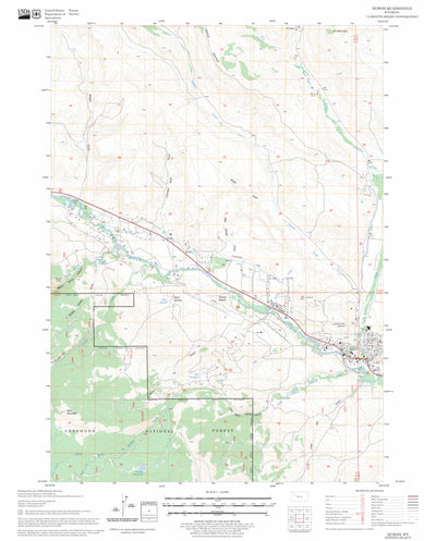 US Forest Service - Topo Dubois, WY FSTopo Legacy digital map