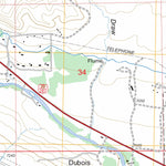 US Forest Service - Topo Dubois, WY FSTopo Legacy digital map