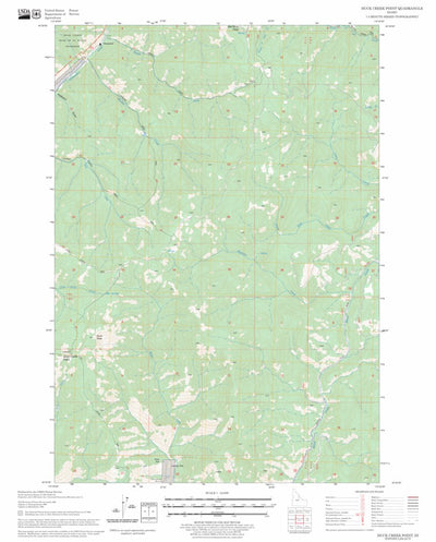 US Forest Service - Topo Duck Creek Point, ID FSTopo Legacy digital map