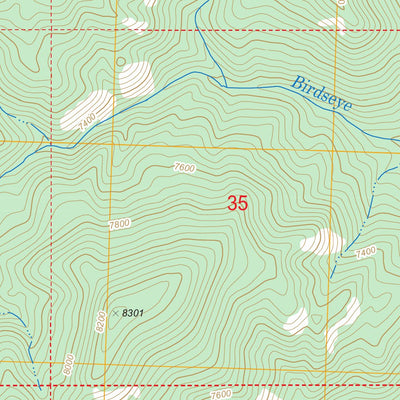US Forest Service - Topo Duck Creek Point, ID FSTopo Legacy digital map