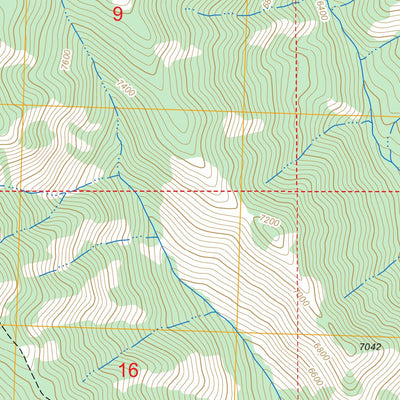 US Forest Service - Topo Duck Creek Point, ID FSTopo Legacy digital map