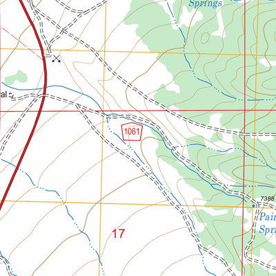 US Forest Service - Topo Duck Creek Valley, NV FSTopo Legacy digital map