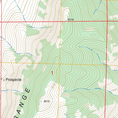 US Forest Service - Topo Duck Creek Valley, NV FSTopo Legacy digital map