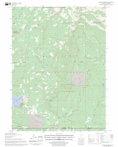 US Forest Service - Topo Dudley Creek, WY - CO FSTopo Legacy digital map