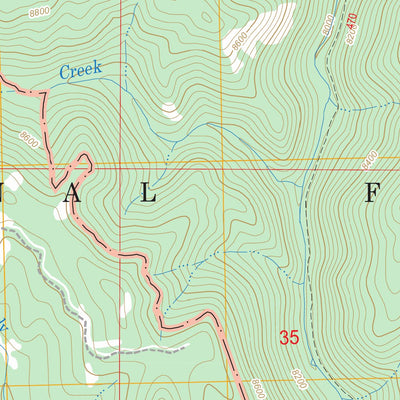 US Forest Service - Topo Dudley Creek, WY - CO FSTopo Legacy digital map