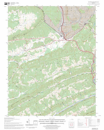 US Forest Service - Topo Duffield, VA FSTopo Legacy digital map