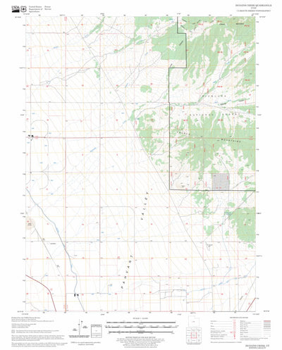 US Forest Service - Topo Duggins Creek, UT FSTopo Legacy digital map