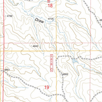 US Forest Service - Topo Dugout Creek North, WY FSTopo Legacy digital map